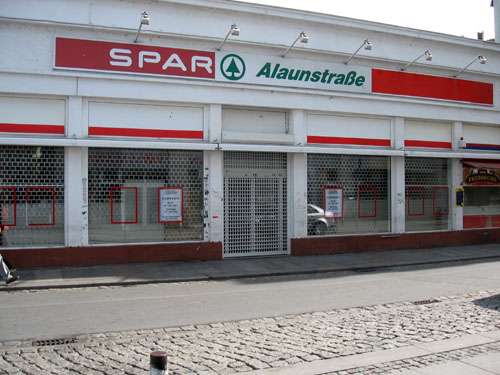 Der Spar-Markt auf der Alaunstraße