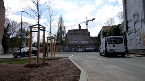 Anwohner-Parkplatz auf der Böhmischen Straße