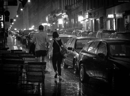 - pelting rain - von Benjamin Schubert