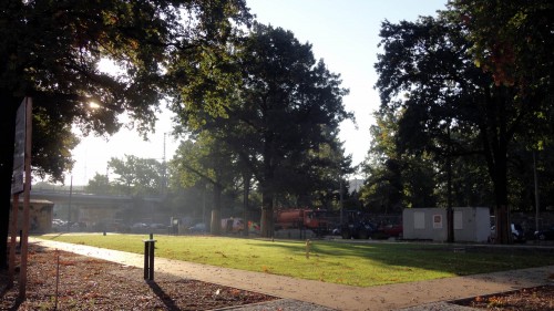 In frischem Grün strahlt der Bischofsplatz