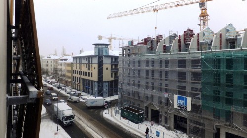 Blick auf die Bautzner Straße - anklicken, um das Bild zu vergrößern.