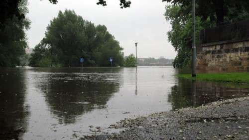 die Prießnitzmündung mutiert zum See