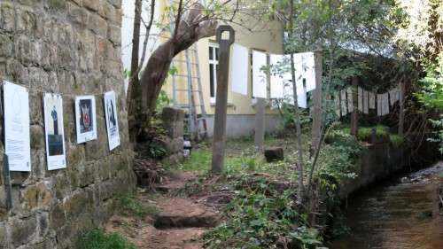 Im  vergangenen Jahr gab es an der Prießnitz eine "Galerie am Fluss"