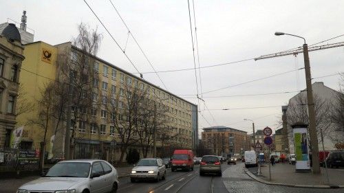 Königsbrücker Straße am Morgen