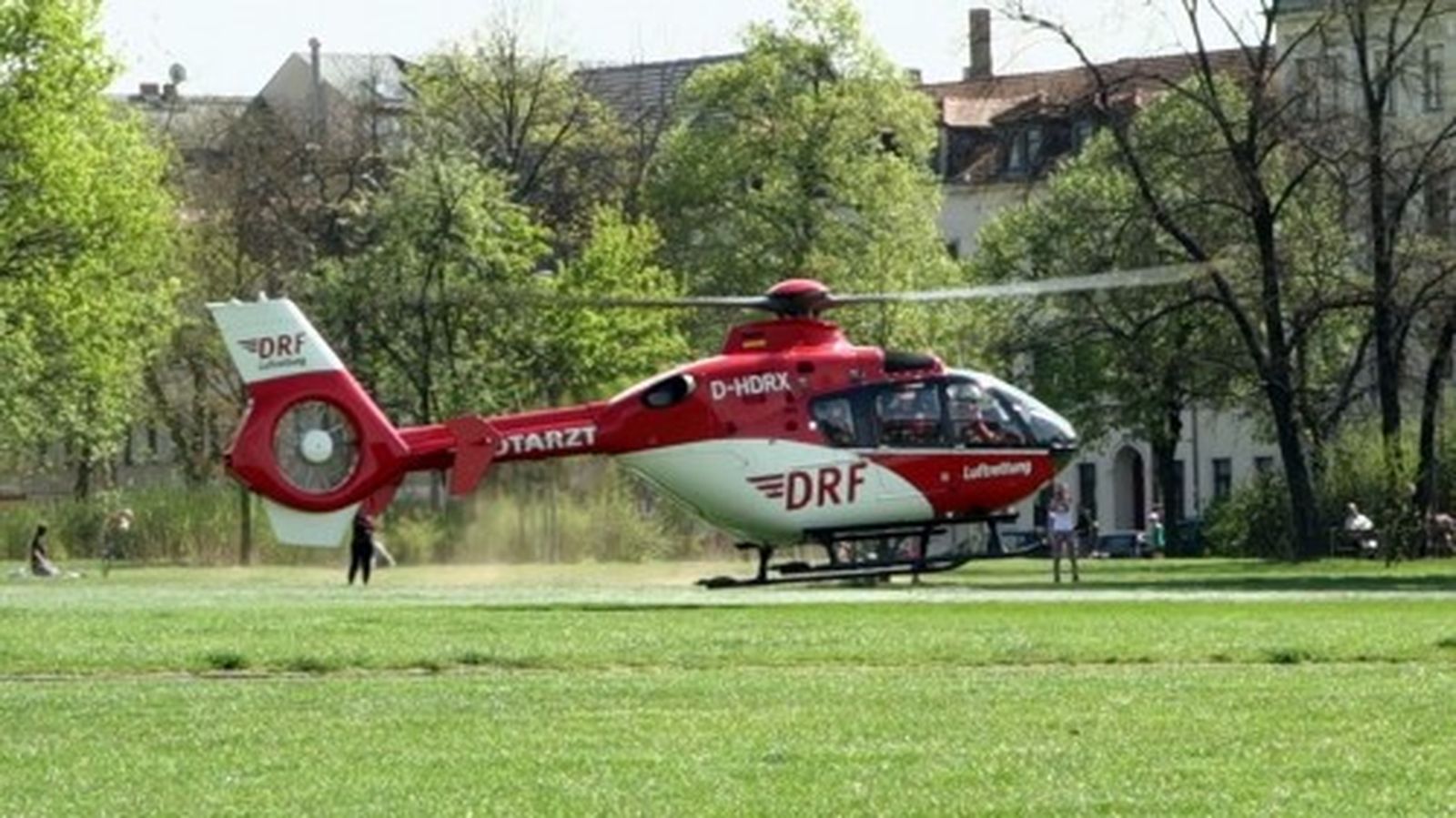 Luftrettungsübung auf dem Alaunplatz