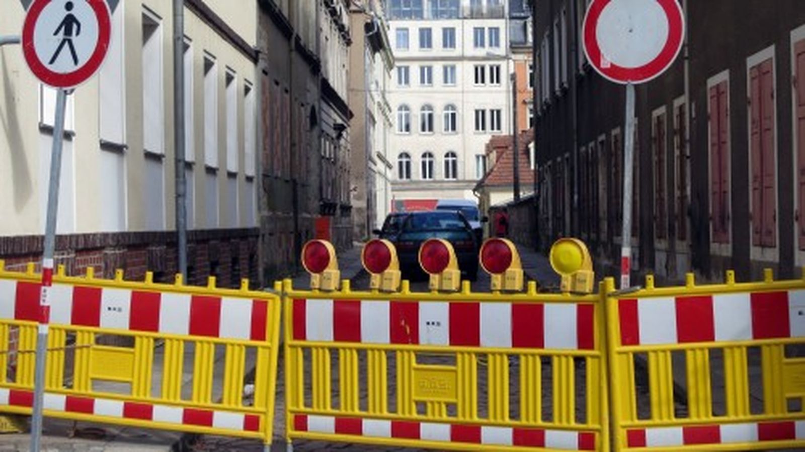 Durch dies Gasse kann derzeit niemand kommen.