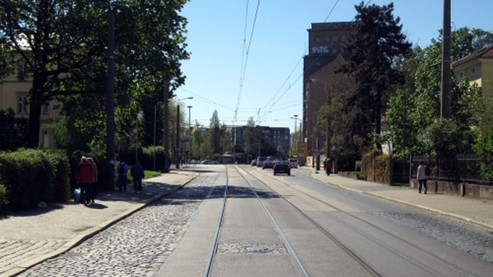 Die Straße wird sieben Meter breiter.