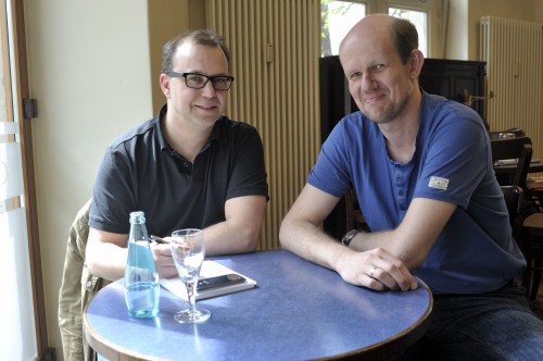 Das Gespräch fand im Café Neustadt statt.