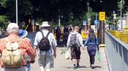 In Richtung Neustadt weist ein Umleitungsschild den Weg.