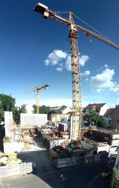 Turnhallenbau in Panorama-Optik. Danke an Alexander für das Foto.