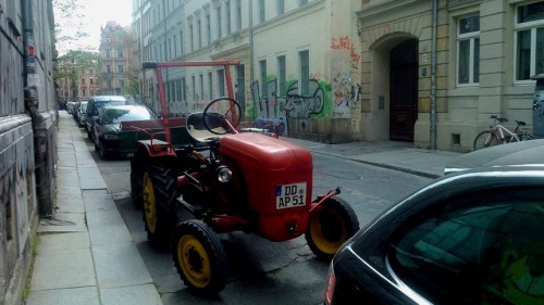 Porsche auf der Pulsnitzer Straße