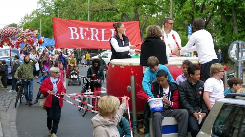 Wie bei Pegida verrieten auch die Mutter-Erde-Teilnehmer stolz ihre Herkunft.