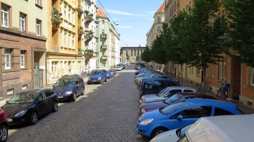 Von der Hansastraße aus gesehen.