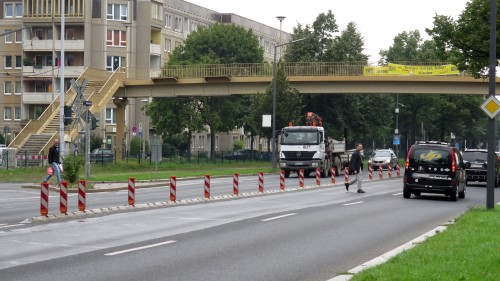 Gefährliche Straßenquerung an der Albertstraße