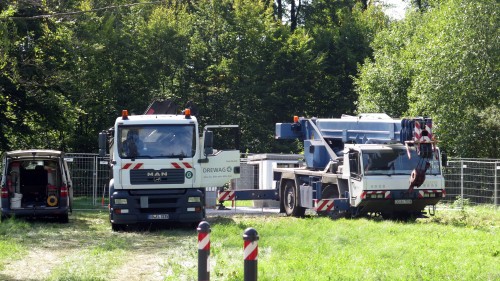 Vergangene Woche haben die Drewag die Anschlüsse für Strom und Wasser gelegt.