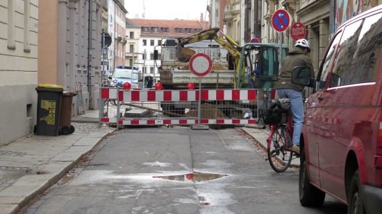 Martin-Luther-Strasse gesperrt