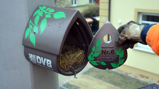 Nistkästen: Vogelhaus an der Bautzner Straße