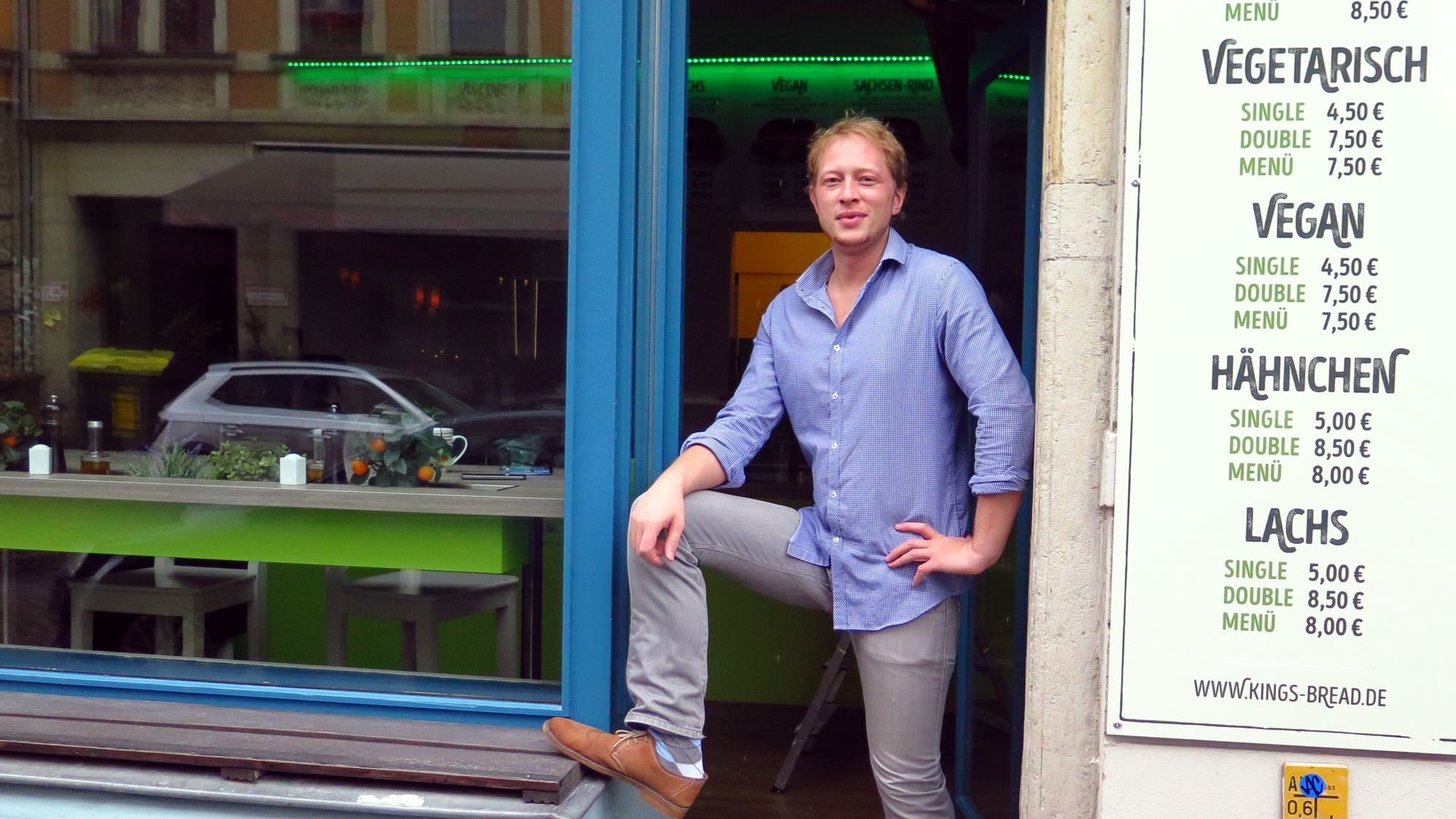 Stefan Flügge eröffnet Kingsbread auf der Louisenstraße