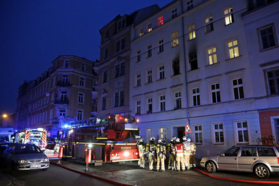 Brand auf der Louisenstraße