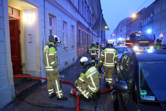 Brand auf der Louisenstraße