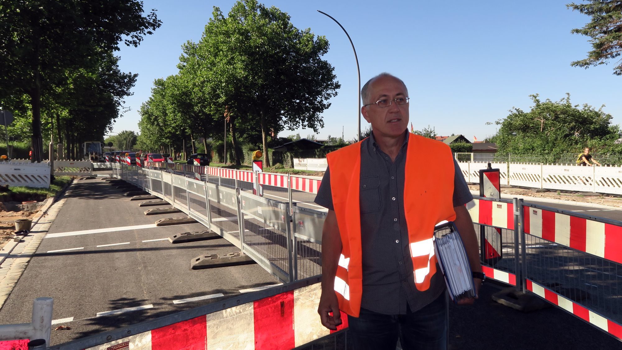 Frank Hering erklärt die Lichtsignalanlage (Ampel)