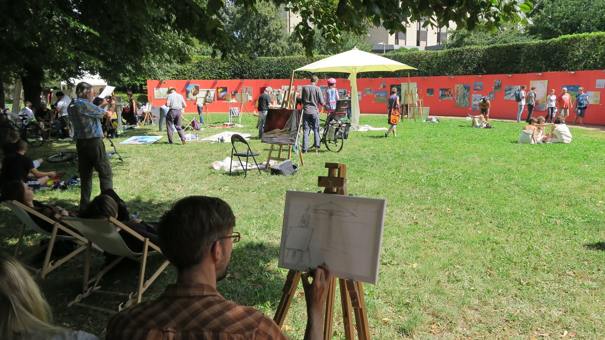 Pleinair neben dem Palais