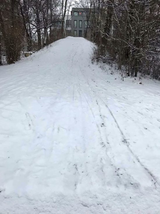 Winterliche Verhältnisse am Monte Alaun