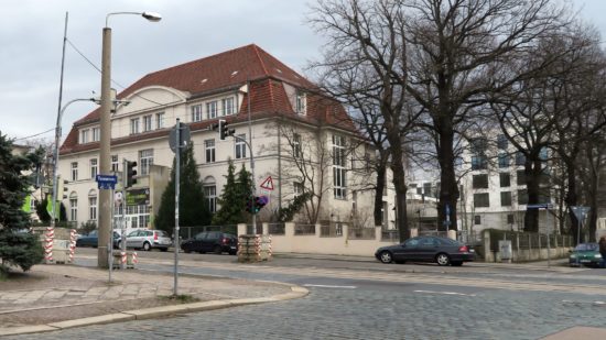 die Unfallstelle an der Königsbrücker Straße