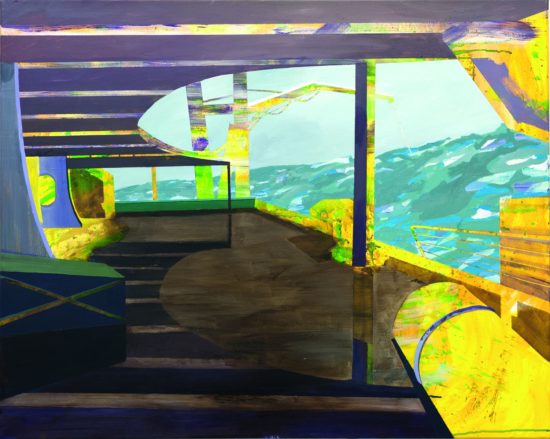 Susanne Wurlitzer "Uncharted IV", 2012, Acryl auf Leinwand