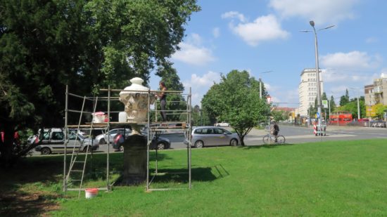 Die Vase zwischen Glacis- und Bautzner Straße wird entsalzt.