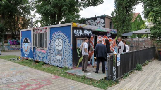 Heute Mittag wurde der Container begutachtet, nächsten Montag wird er offiziell eingeweiht.