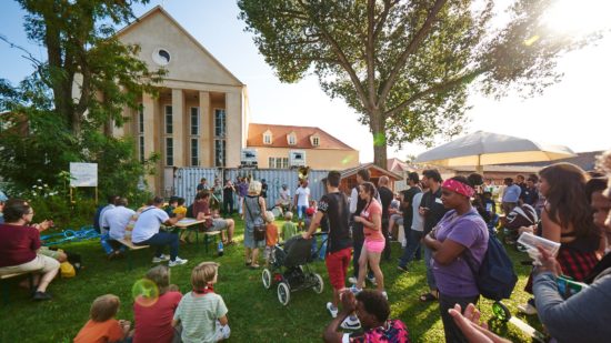 Regelmäßig finden im interkulturellen Garten Feste statt. Die Resonanz ist sehr gut. (Foto: Stephan Floss)