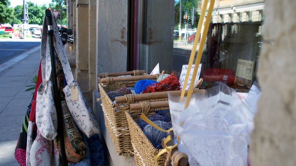 Schaufenster vorm UBO auf der Görlitzer