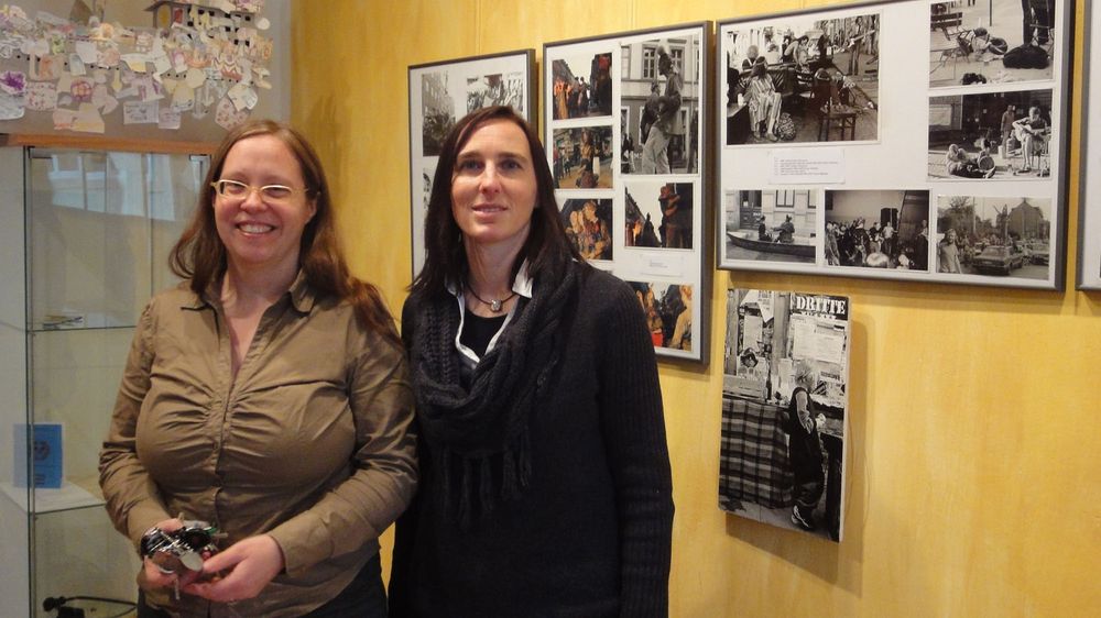 Ulla Wacker und Anett Lentwojt im neuen BRN-Museum - Foto: Archiv Anton Launer