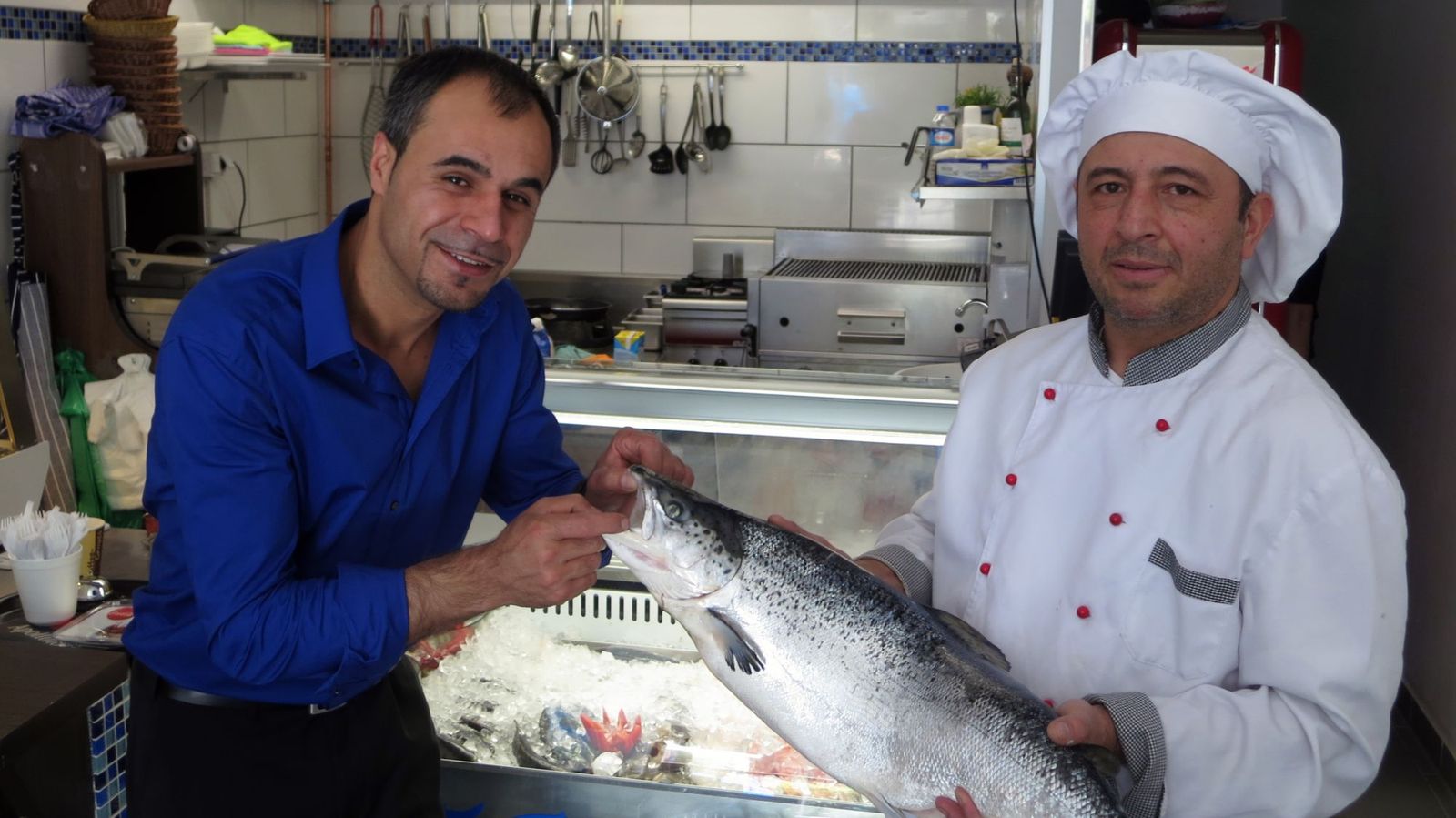 Frischer Fisch auf der Alaunstraße