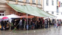 Blasmusik unter der Regenhaube