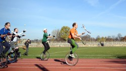 Bester Sachse im Einradfahren: Peter Theeg