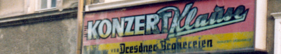 Konzertklause im Jahre 1991