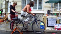 Mixer mit Fußantrieb