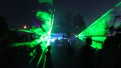 Und zu später Stunde mit Techno und Lasershow