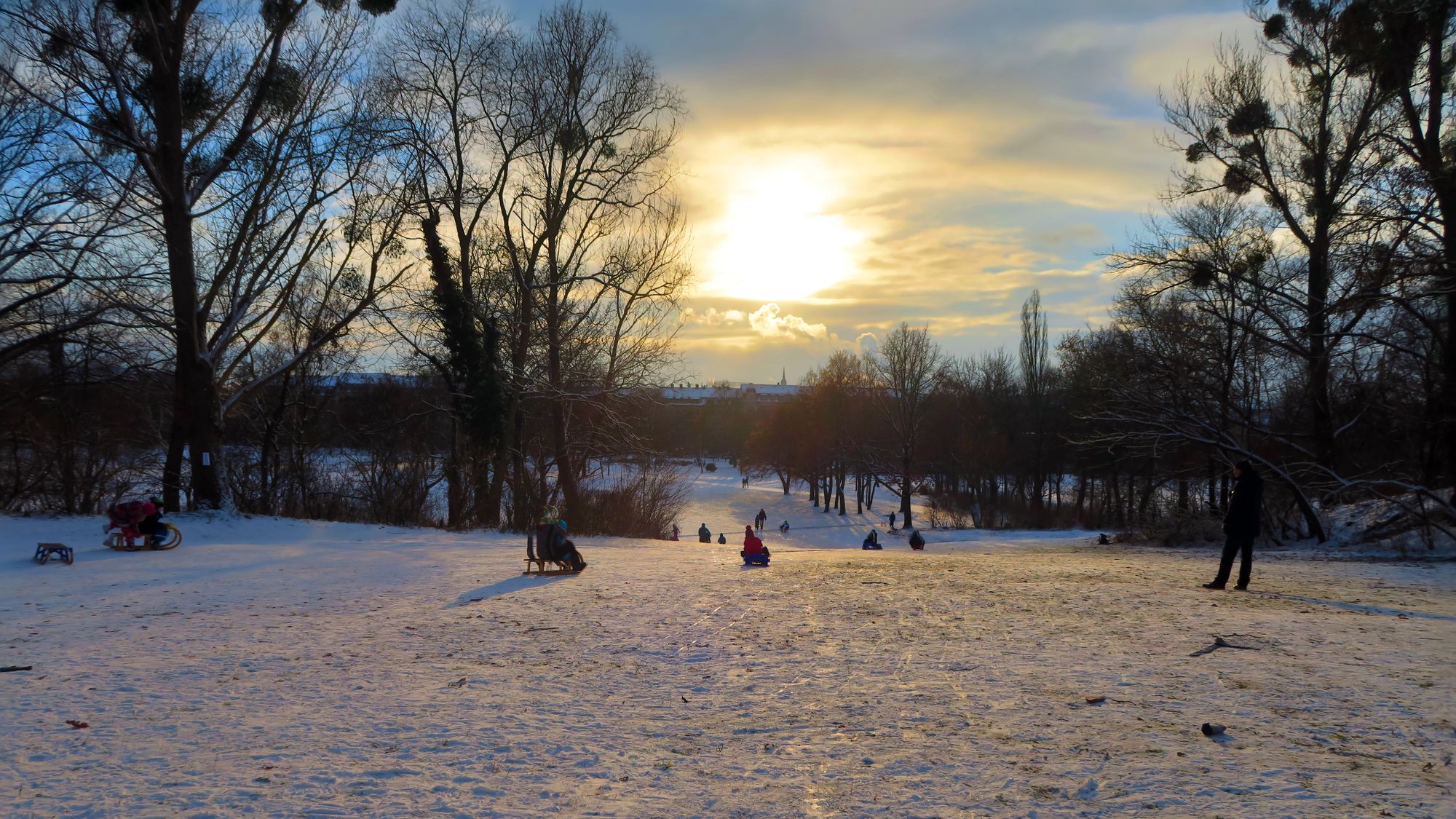 Reicht der Schnee auf dem Alaunplatz aus?