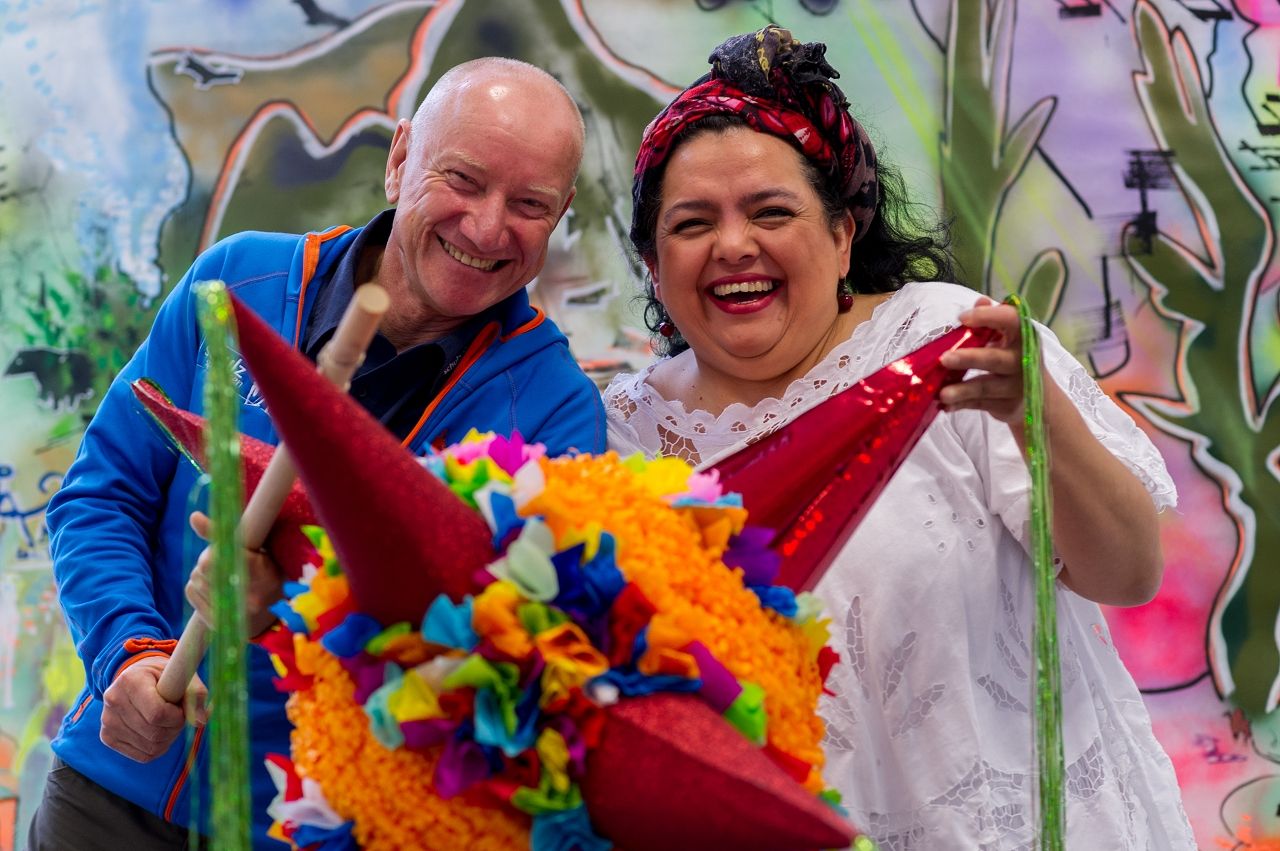 Frank Schulz und El Meradito-Chefin Maria Kordt auf der Reisemesse - Foto: PR/Arvid Müller