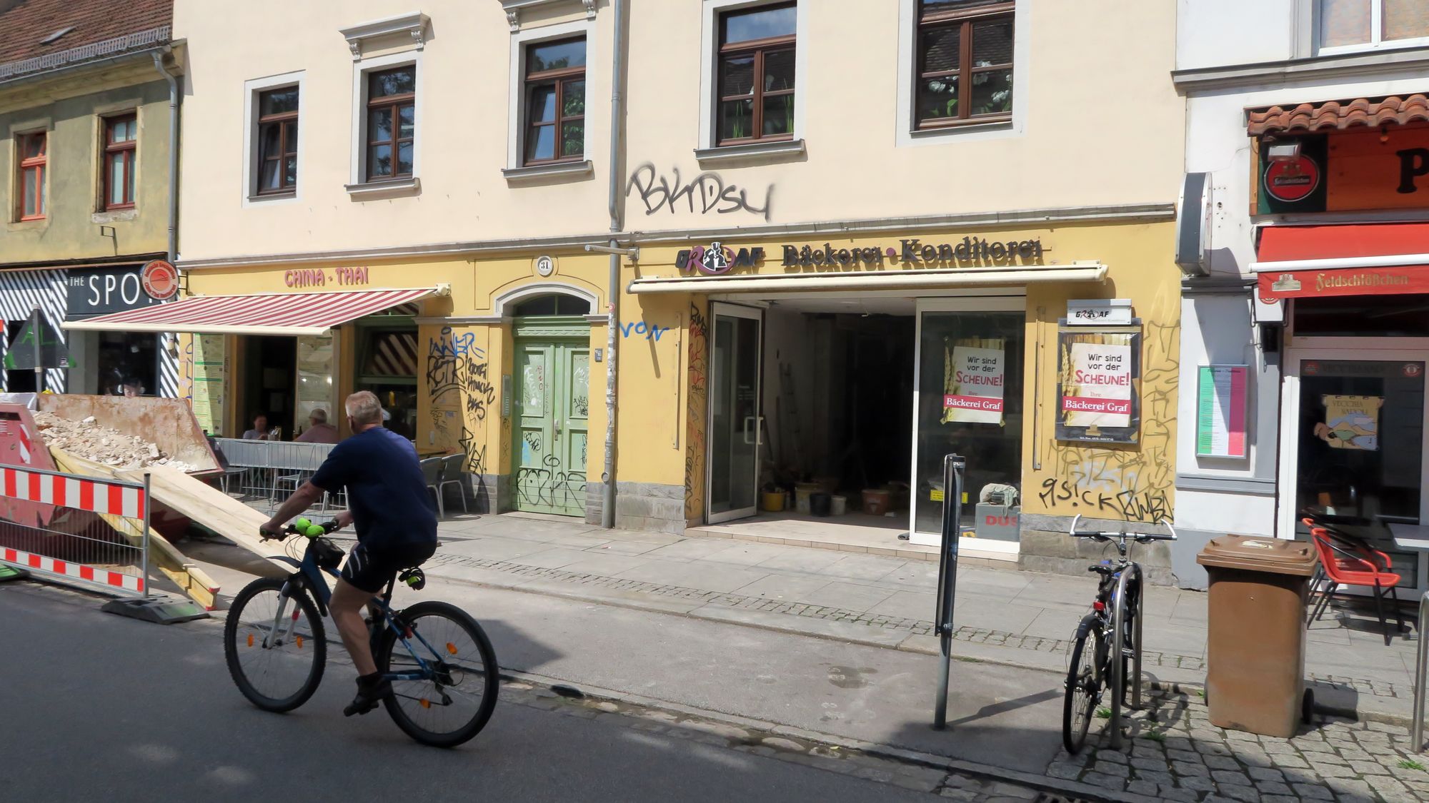 Bäckerei Graf wird umgebaut.