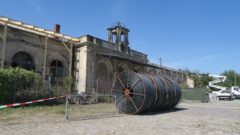 Alter Leipziger Bahnhof bekommt ein provisorisches Dach.