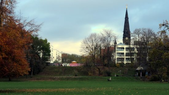 Alaunplatz am Vormittag. 