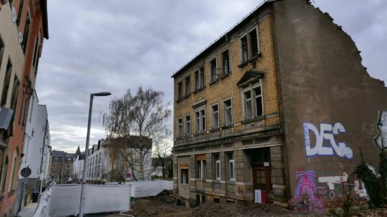 Kiefernstrasse 19b - das Haus wird abgerissen