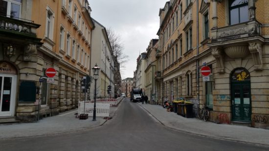 Pulsnitzer Straße wieder befahrbar.