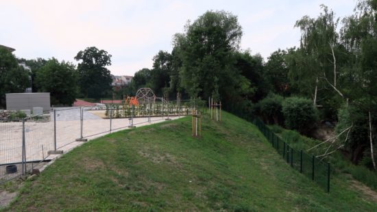 Auch das Umfeld um die Halle herum wurde gestaltet. Foto: Archiv Juli 2017