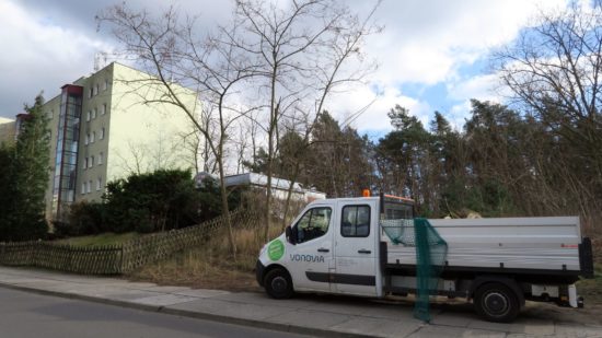 Der alte Kiosk mit dem Bistro muss neuen Wohnungen weichen.