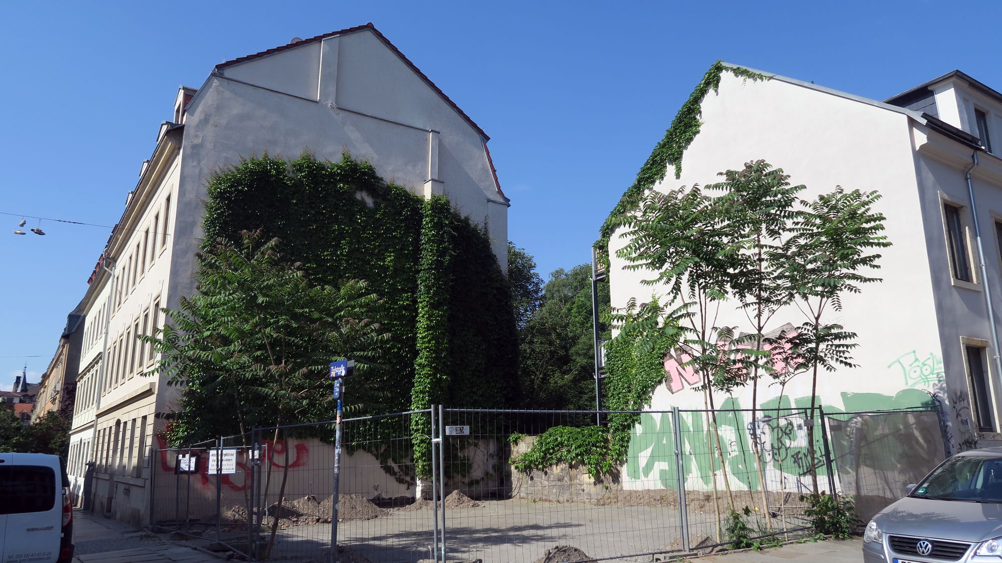 Talstraße/Ecke Schönfelder ist jetzt ganz hübsch aufgeräumt.